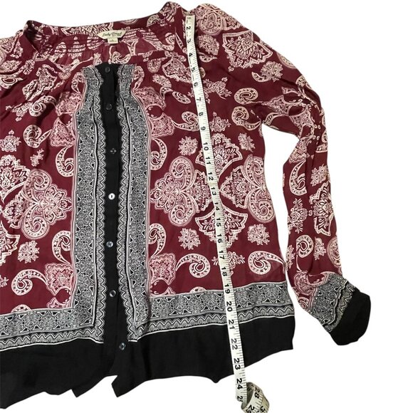 Lucky Brand Paisley Bandana Print Top – Small - Picture 5 of 7